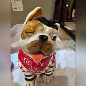 Blue Sky Clayworks Kiss Me Im French Dog Nwt Valentines Day